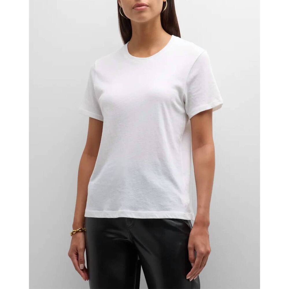 NEW ENZA COSTA cashmere loose short sleeve tee in white